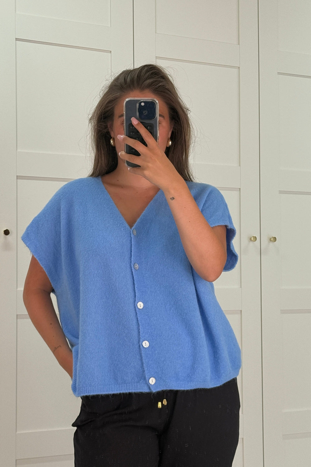 A-bee - Amanda Vest - Sky Blue Veste