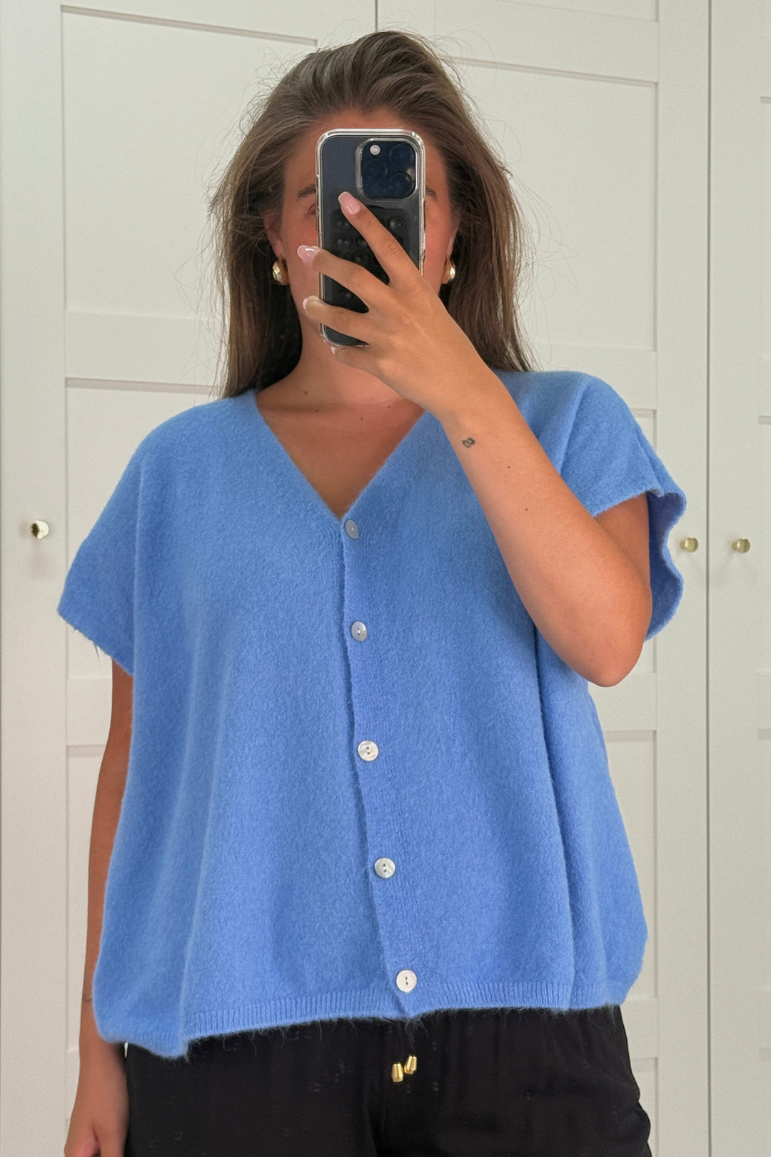 A-bee - Amanda Vest - Sky Blue Veste