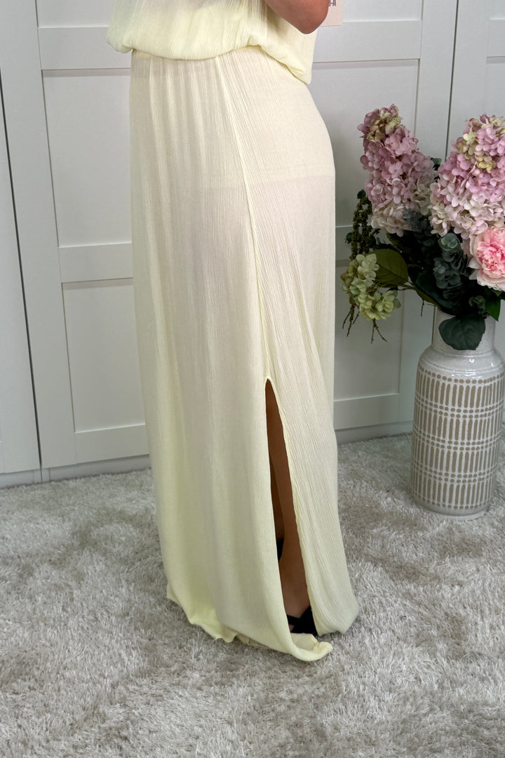 A-bee - Ava Skirt - Light Yellow Nederdele