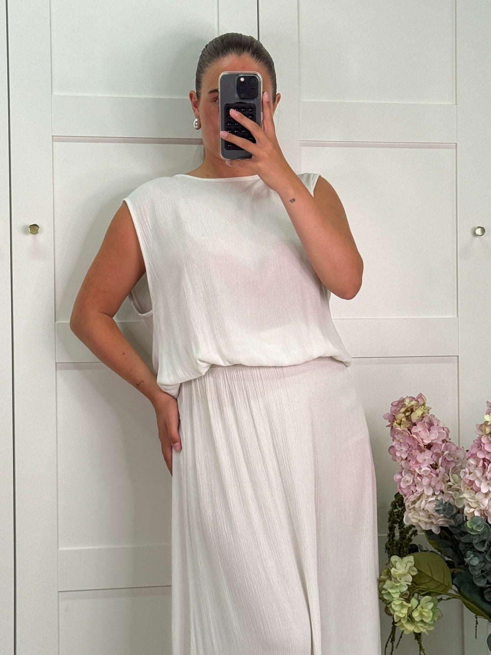 A-bee - Ava Top - Begie Jakker