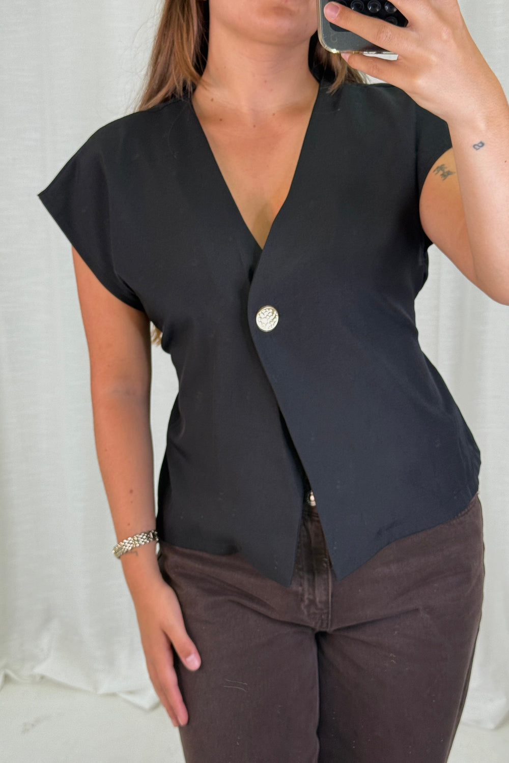 A-bee - Clarice Top - Black Toppe