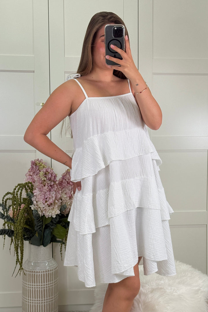 A-bee - Elisabetta Kjole - White Kjoler