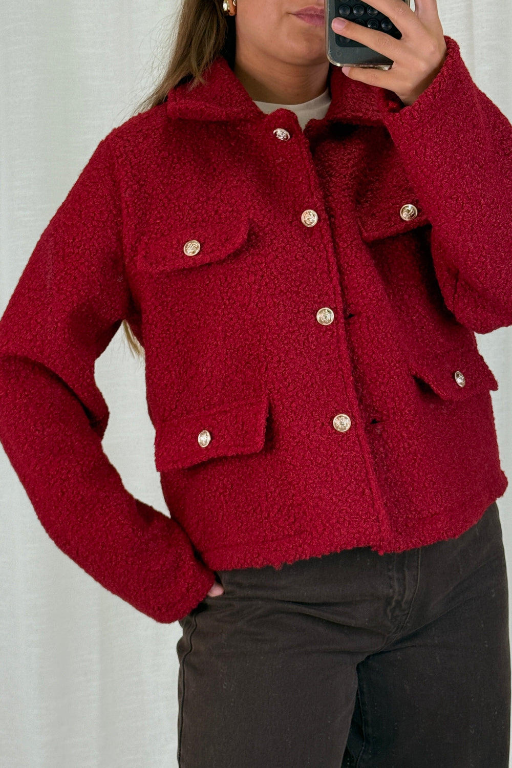 A-bee - Jasmin Jacket - Burgundy Jakker