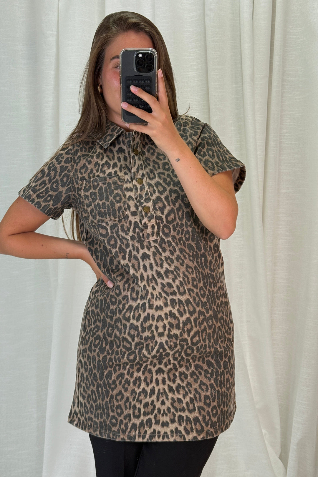 A-bee - Justine Top - Leopard Toppe