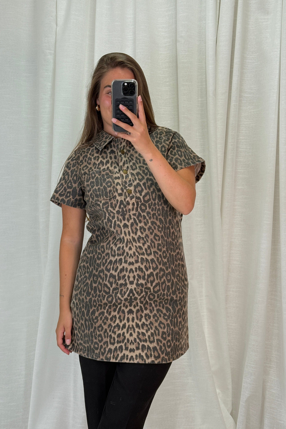 A-bee - Justine Top - Leopard Toppe