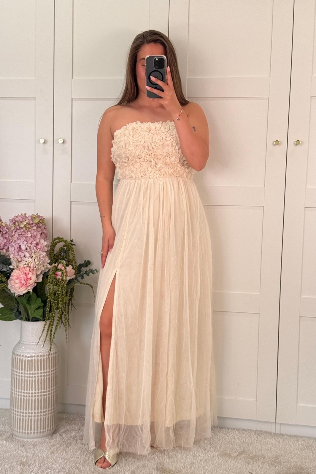 A-bee - Laure Kjole - Cream Kjoler