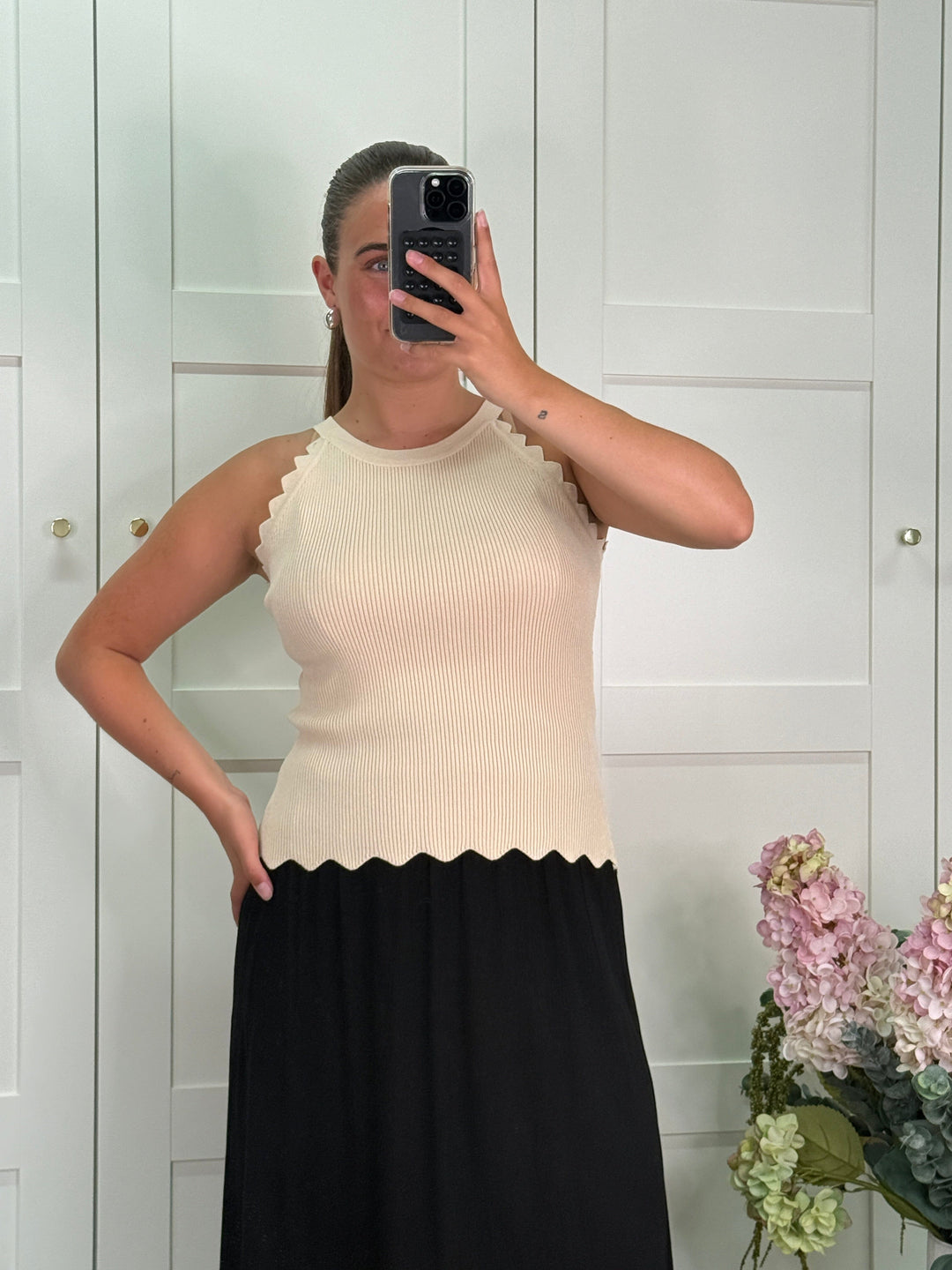 A-bee - Manon Top - Beige Nederdele