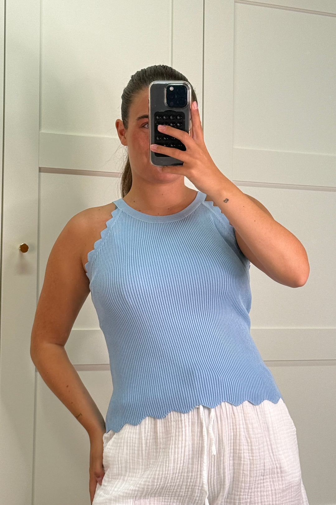 A-bee - Manon Top - Denim Toppe