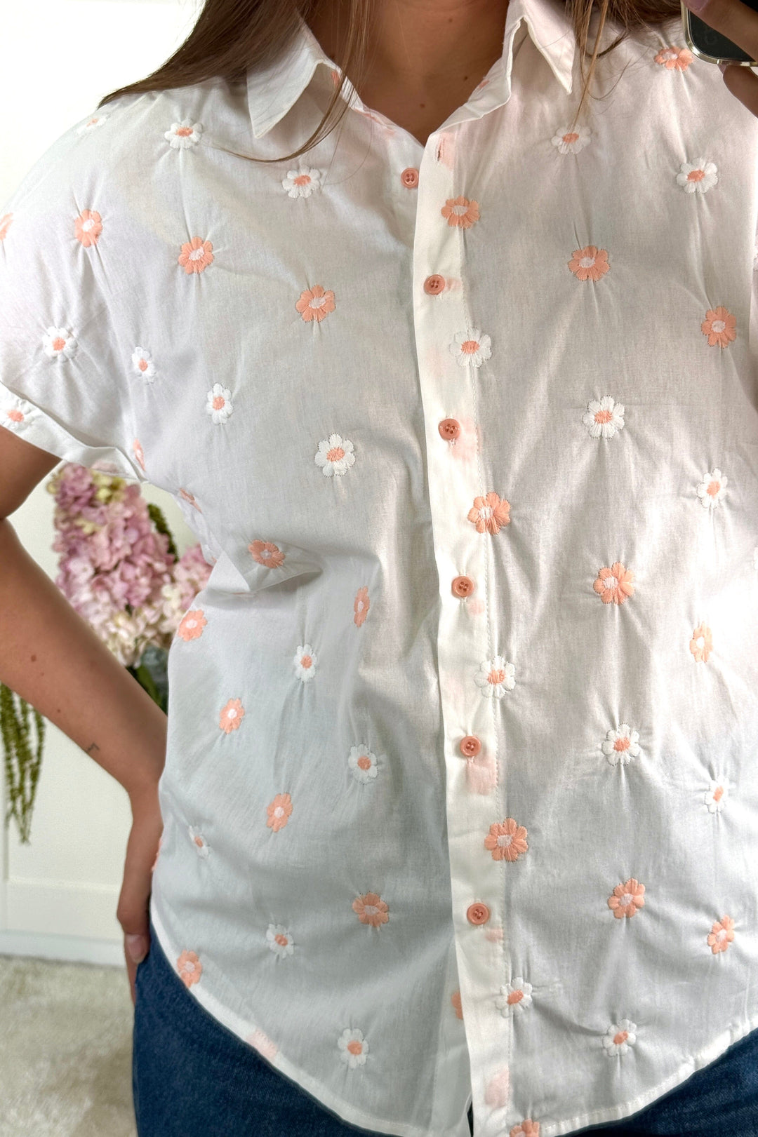 A-bee - Mariella Skjorte - Apricot Skjorter