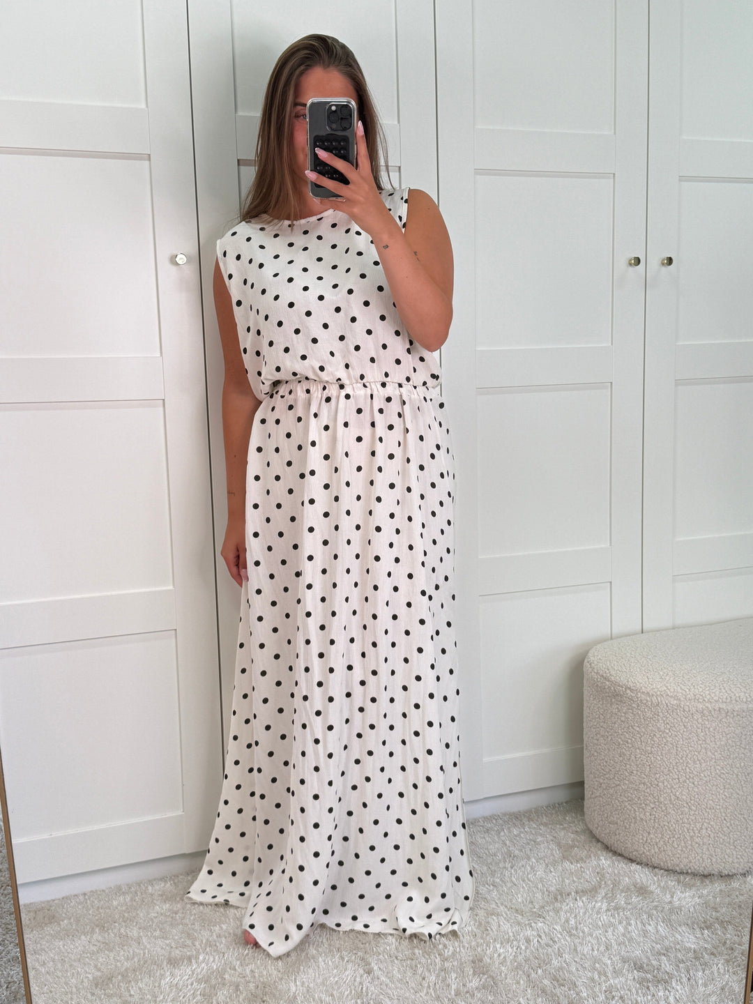 A-bee - Martina Skirt - Black Dot Nederdele