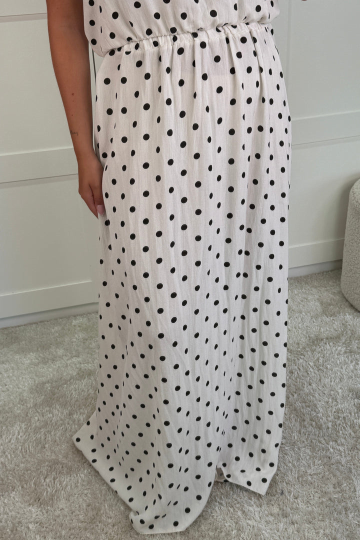 A-bee - Martina Skirt - Black Dot Nederdele