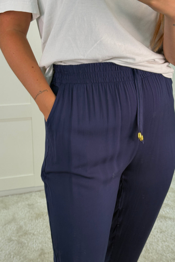A-bee - Mina Pants - Navy Bukser