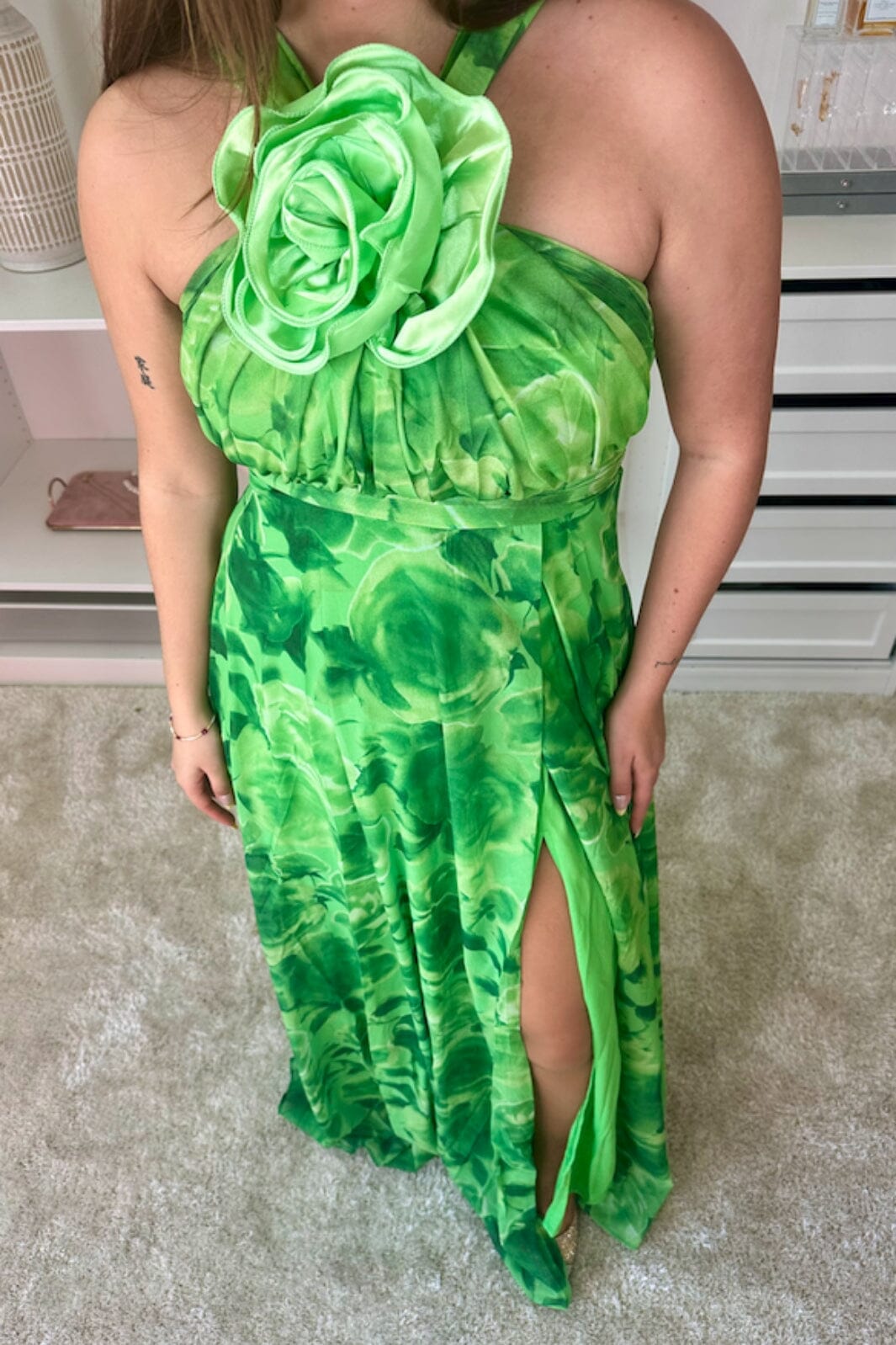 A-bee - Rikke - Green Kjoler