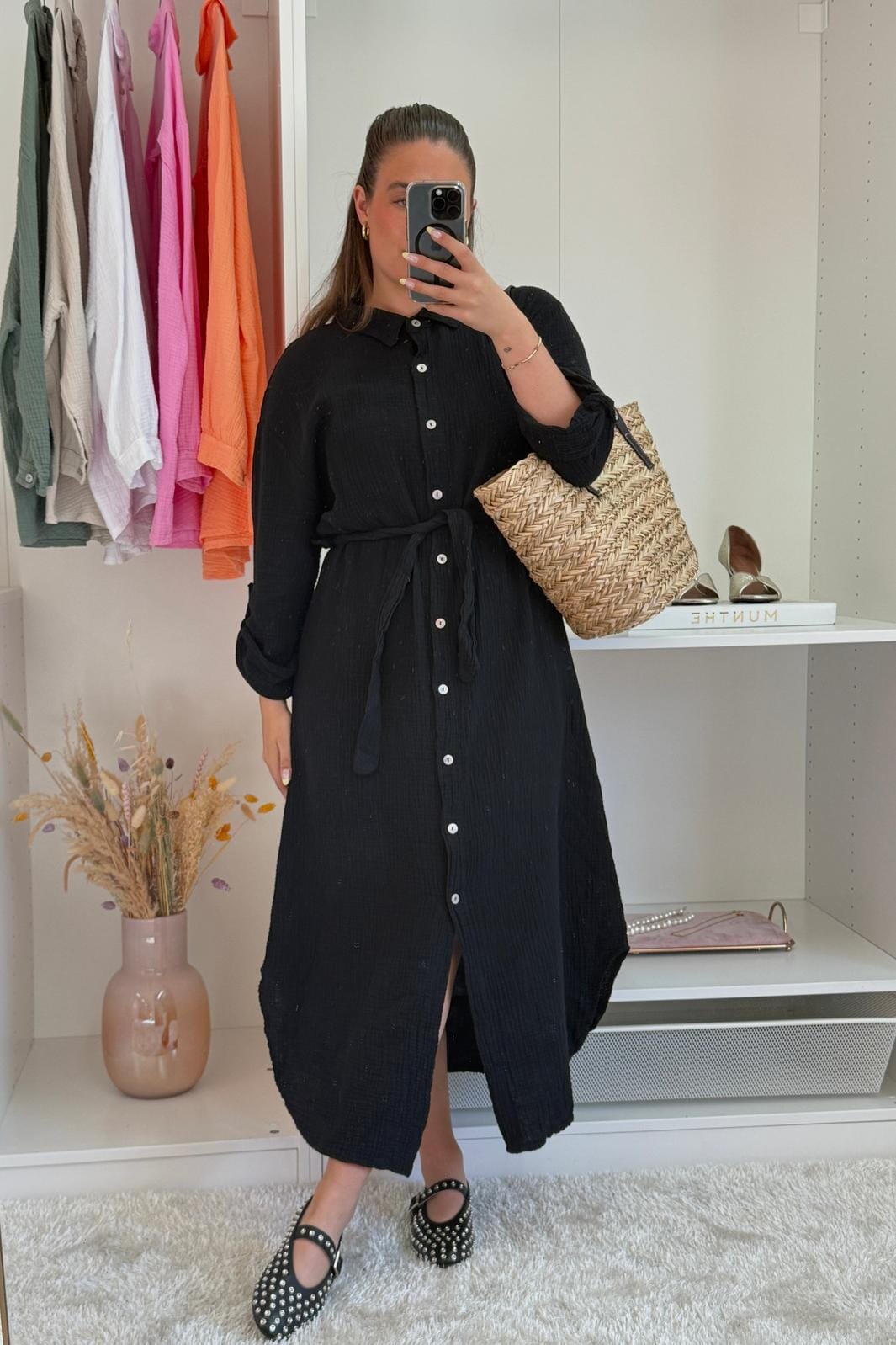 A-bee - Sabina Dress - Black Kjoler