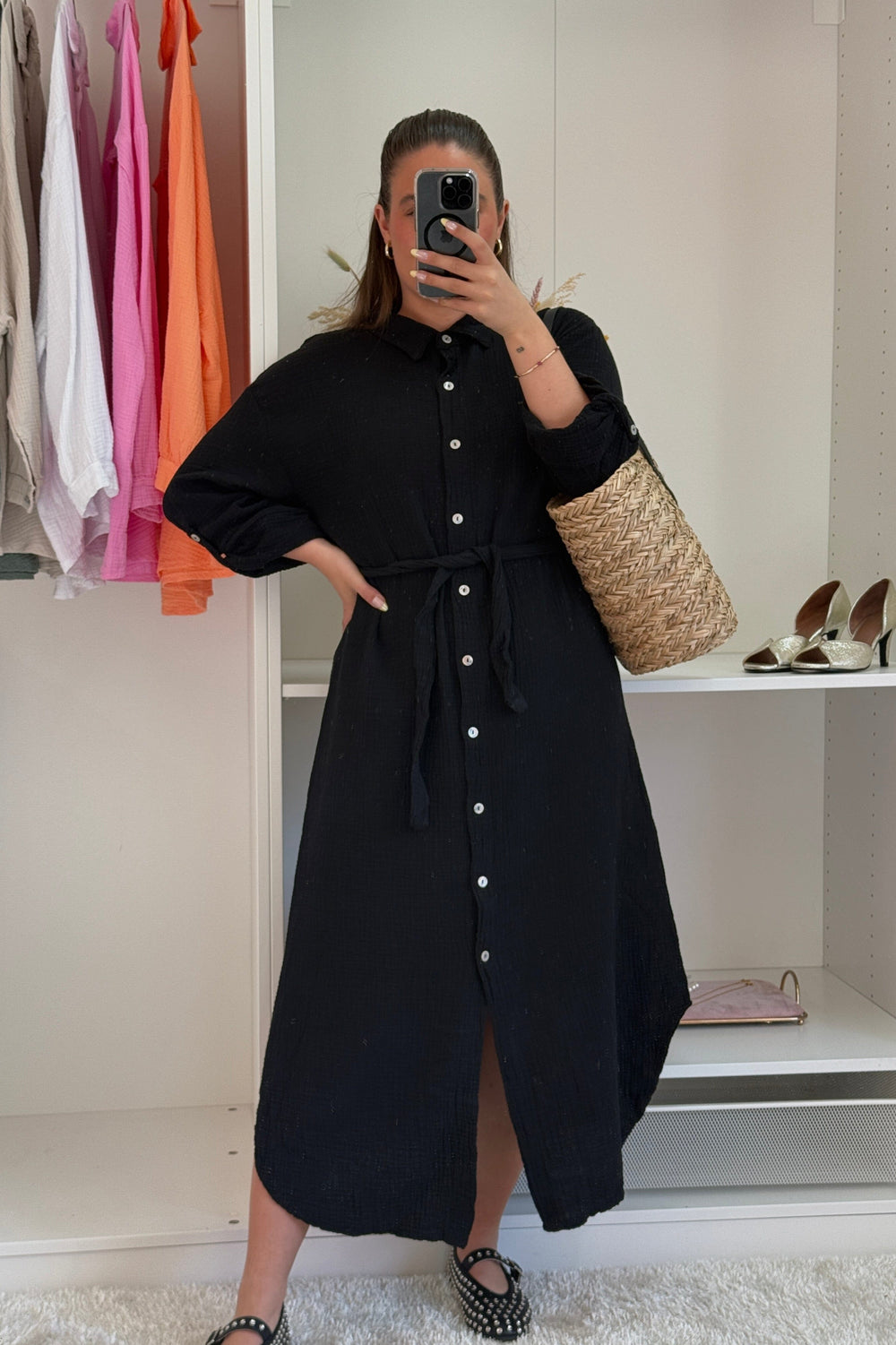 A-bee - Sabina Dress - Black Kjoler