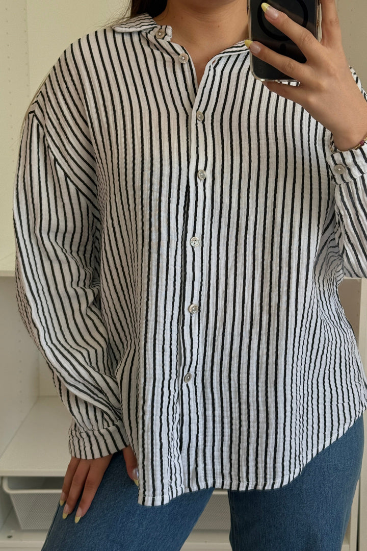 A-bee - Sacha Shirt - White Skjorter