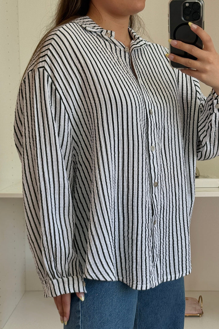 A-bee - Sacha Shirt - White Skjorter