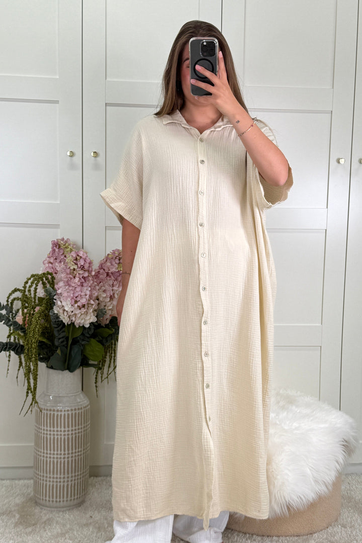 A-bee - Selma Kjole - Beige Kjoler