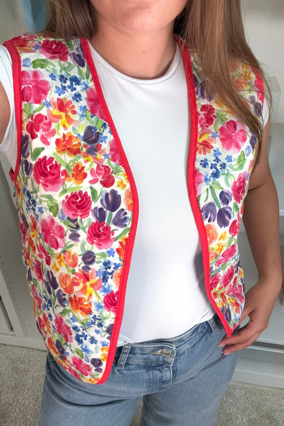 A-bee - Talia Vest - Fuchsia Veste