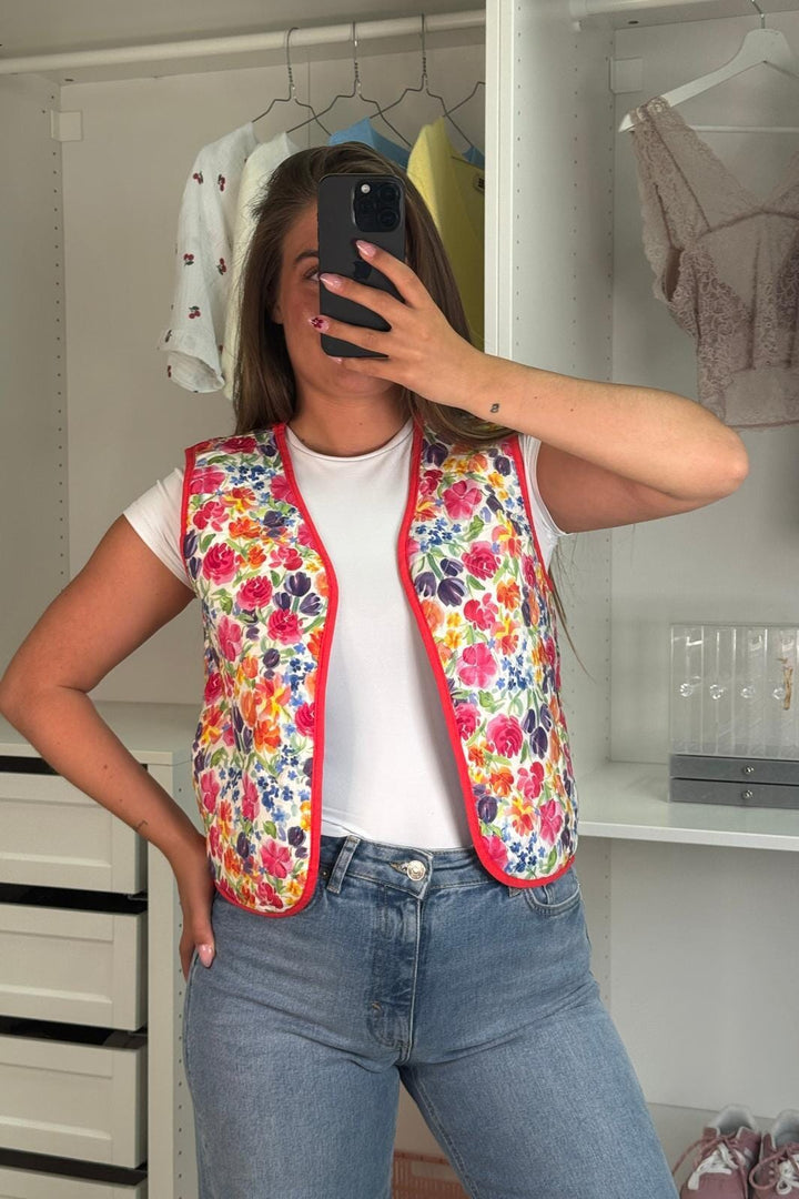 A-bee - Talia Vest - Fuchsia Veste