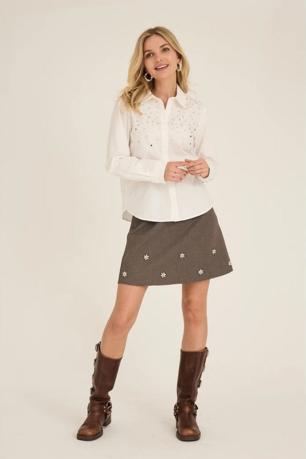 A-View - Diamond Shirt AV7016 - 000 - White