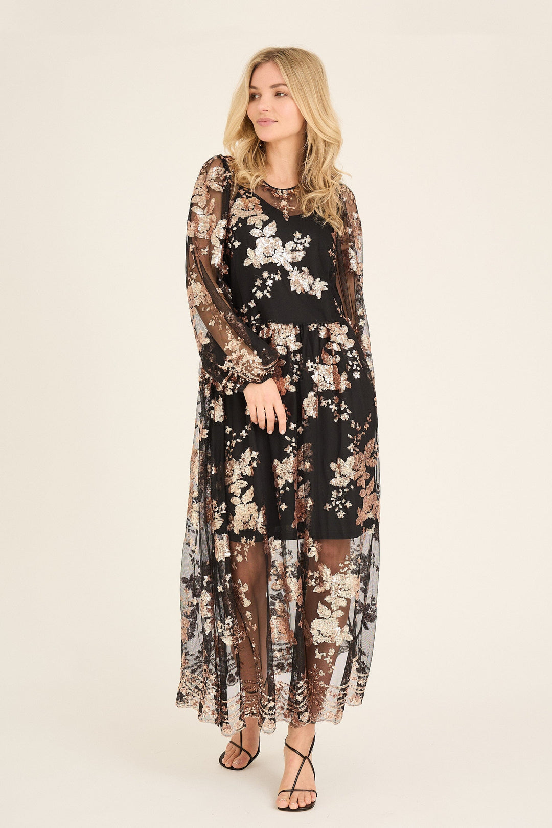 A-View - Estelle Dress AV6095 - 307 - Rose Gold Kjoler