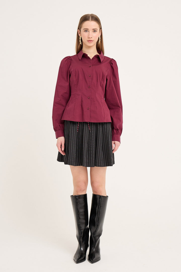 A-View - Malika Shirt AV4639 - 042 - Bordeaux Skjorter