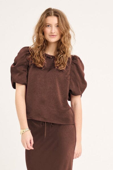 A-View - Sinda Blouse AV5085 - 117 - Brown Bluser