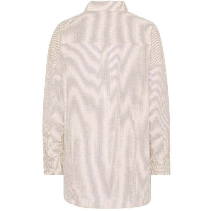 A-View - Sonja Shirt - 077 Sand/White Skjorter