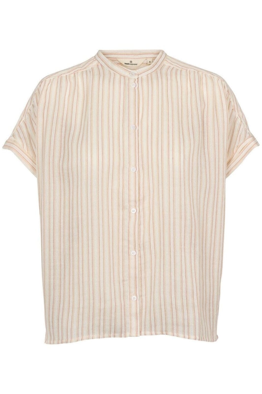 Basic Apparel - Calli Ss Shirt BA425-02 - 779 - Smokey Gray / Whisper White / Cedar Wood