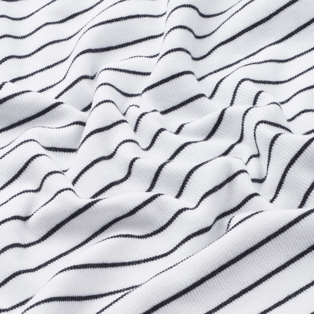 Basic Apparel - Ludmilla Openback Dress - 702 Bright White / Black Kjoler