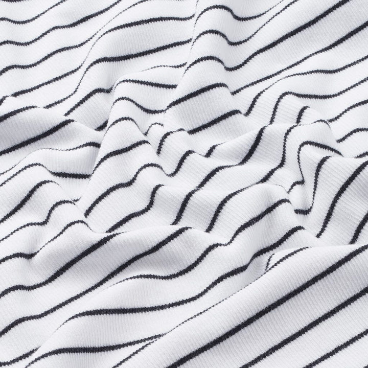 Basic Apparel - Ludmilla Openback Dress - 702 Bright White / Black Kjoler