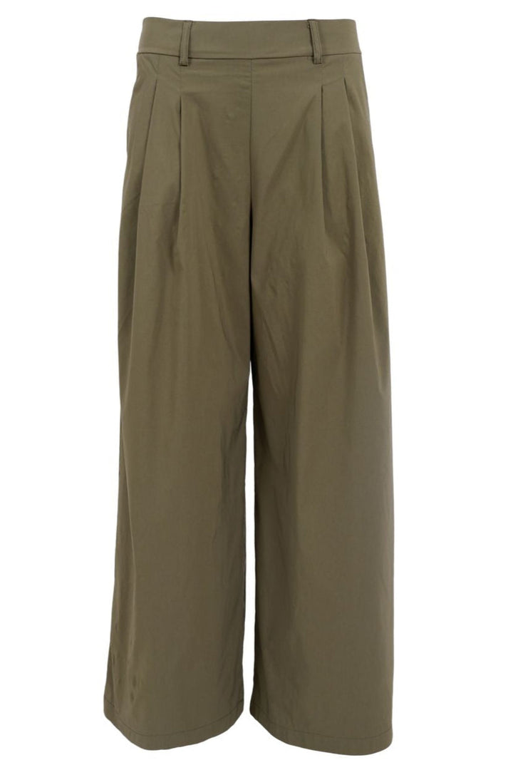 Black Colour - Bcdavina Wideleg Pant 40865 - Army