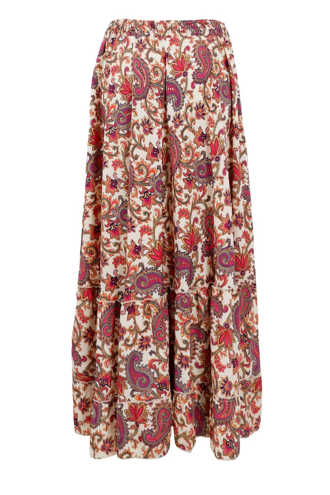 Black Colour - Bcluna Maxi Frill Skirt 39133 - Vivid Rouge