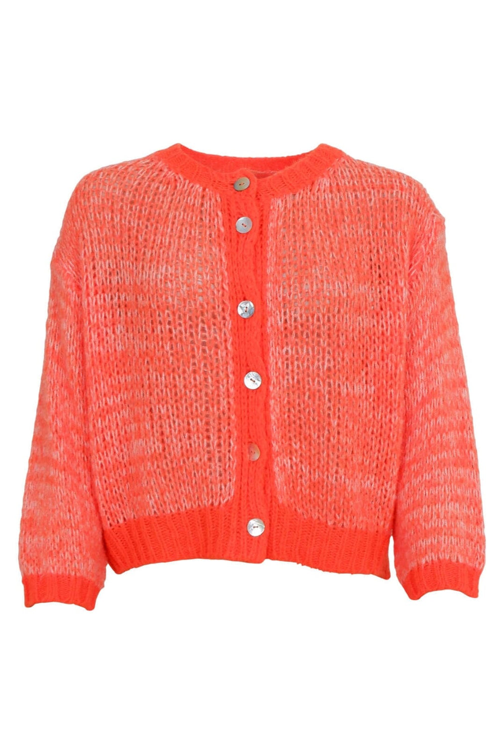 Black Colour - Bcmaeve Knit Cardigan 1206 - Orange