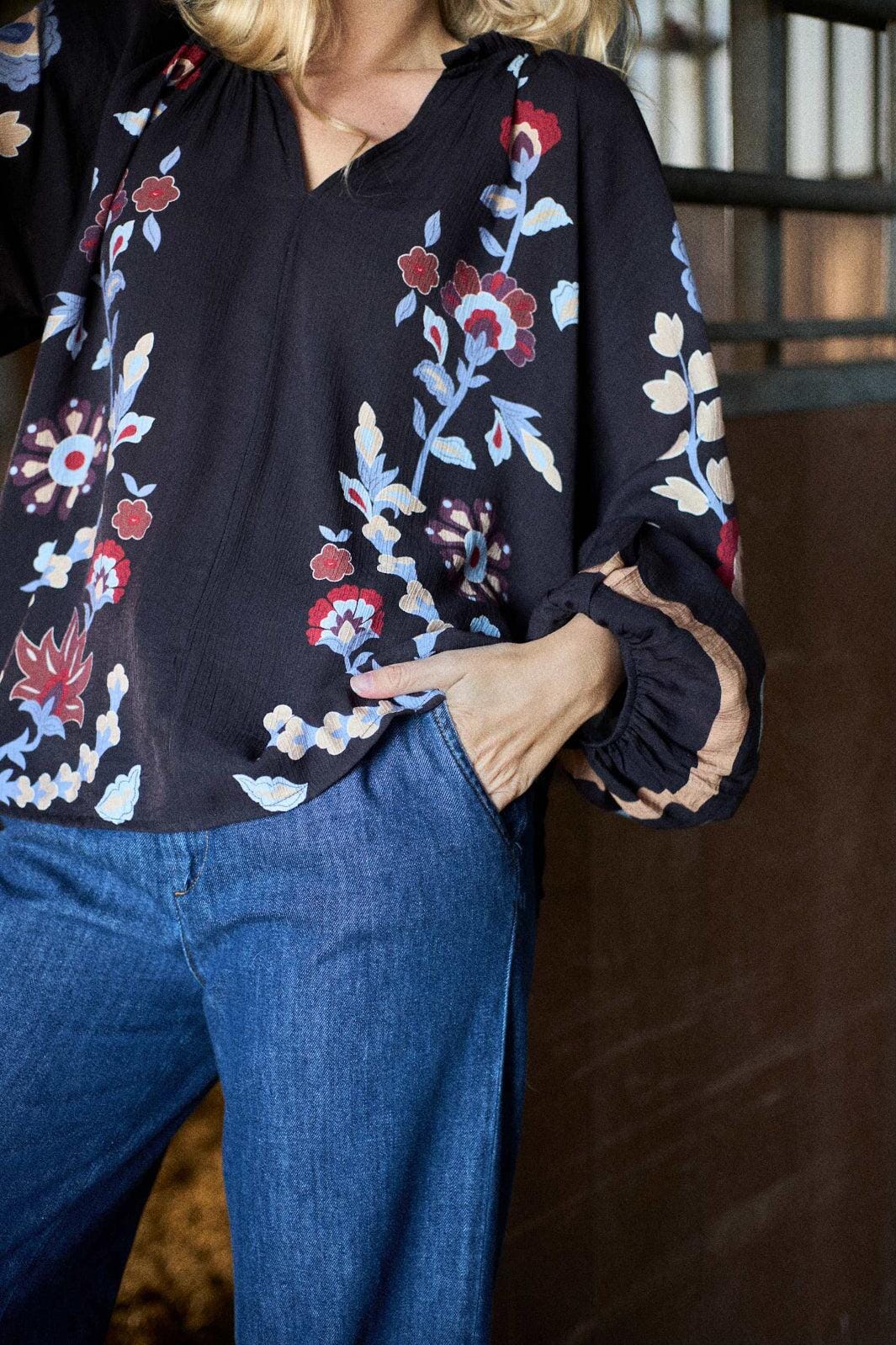 Black Colour - Bcmarigold Blouse 41024 - Dk. Chocolate Bluser