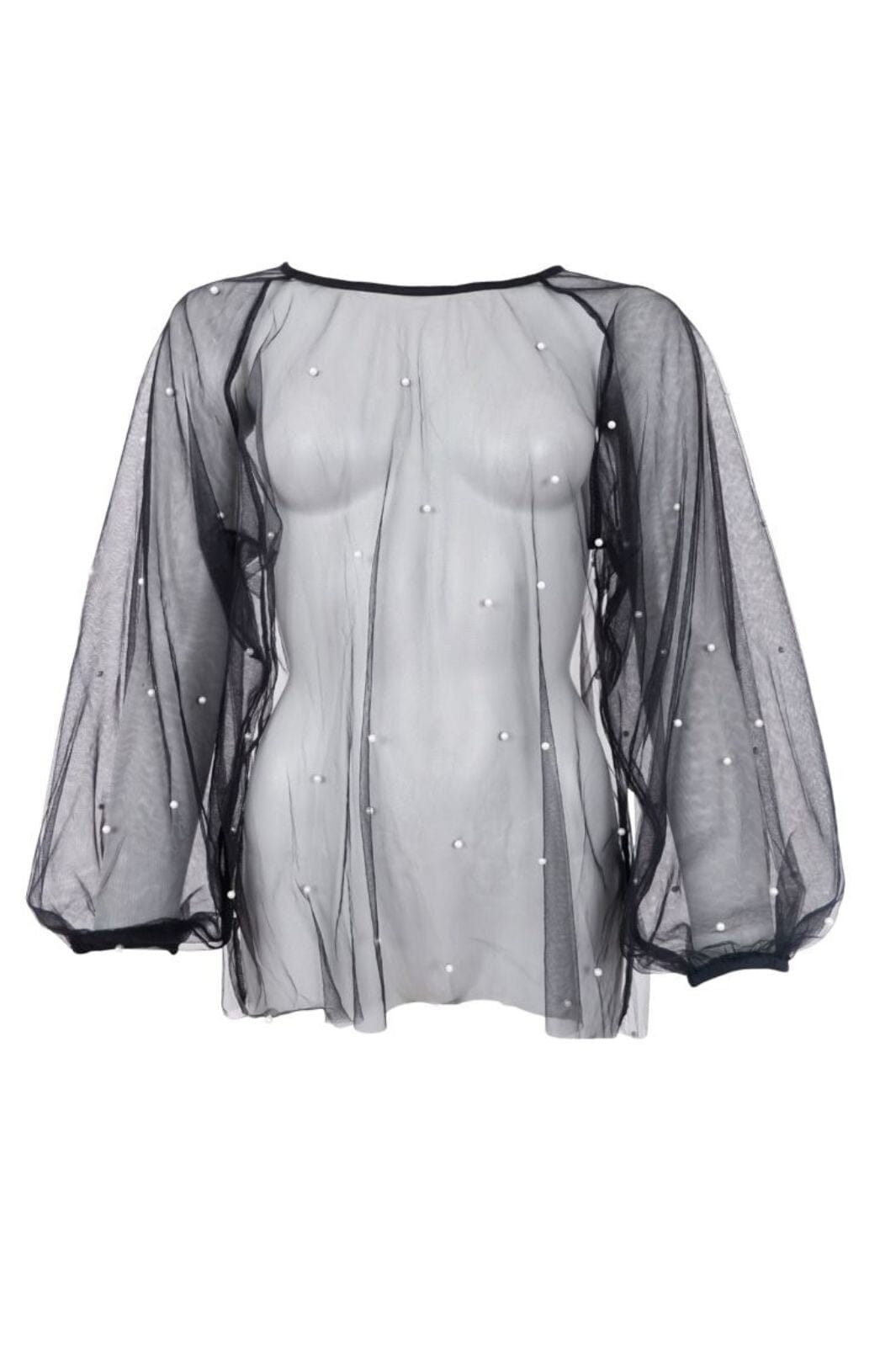 Black Colour - Bcperla Ls Blouse 40979 - Black Bluser