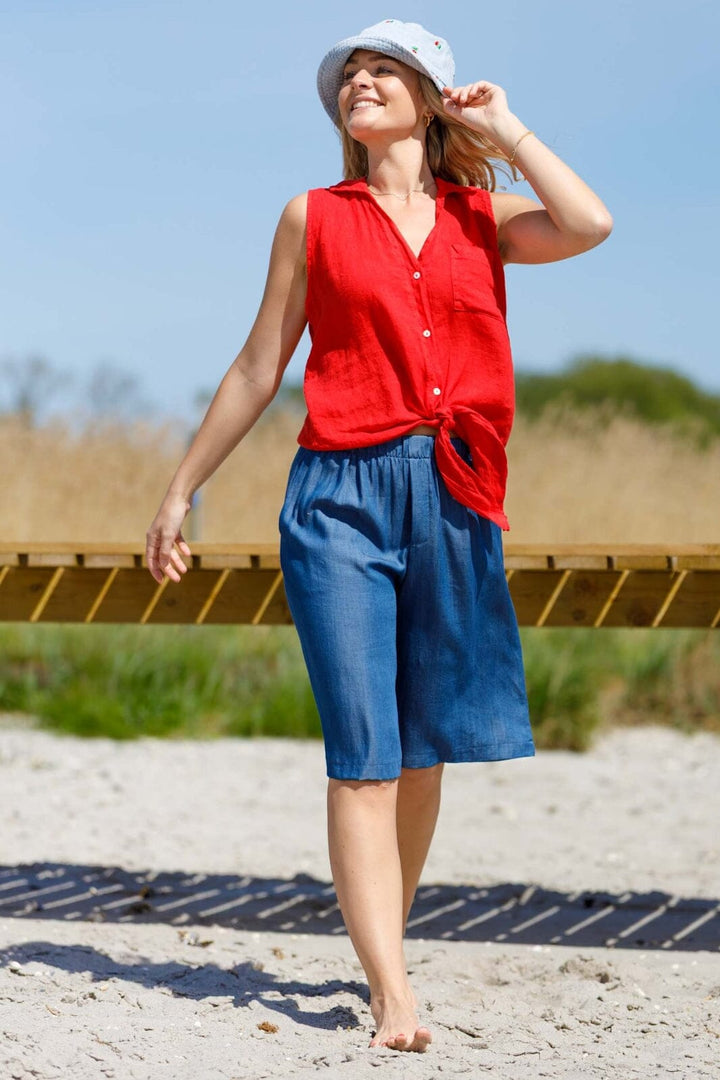 Black Colour - Bcpueblo Tencel Shorts 40906 - Jeans Blue