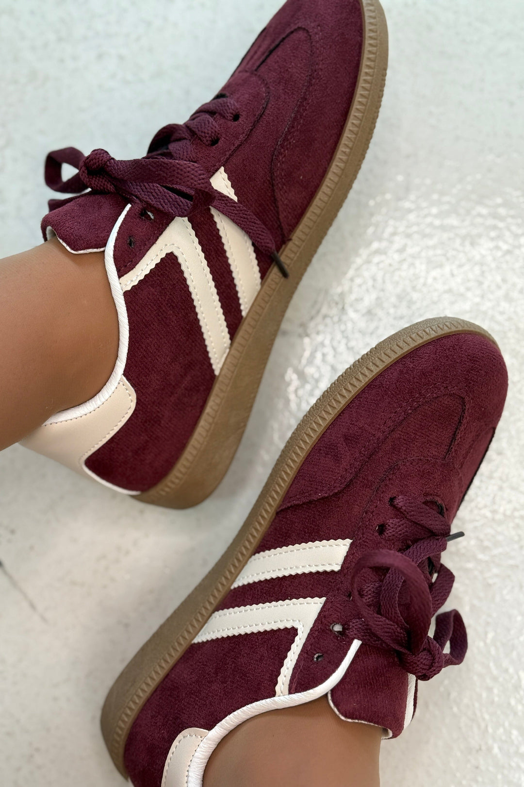 Bloom - Amira - Burgundy Sneakers