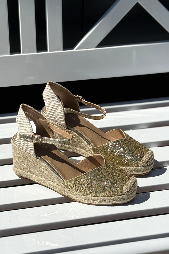 Bloom - Charlotte Sandaler - Gold Sandaler