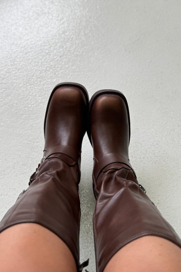 Bloom - Natascha Boots - Dark Brown Støvler