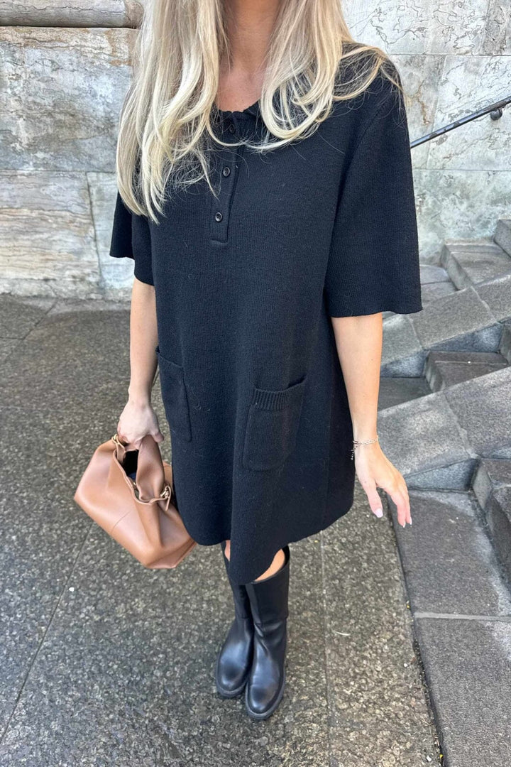 BYIC - Sific Knit Dress H097-3 - Black Kjoler