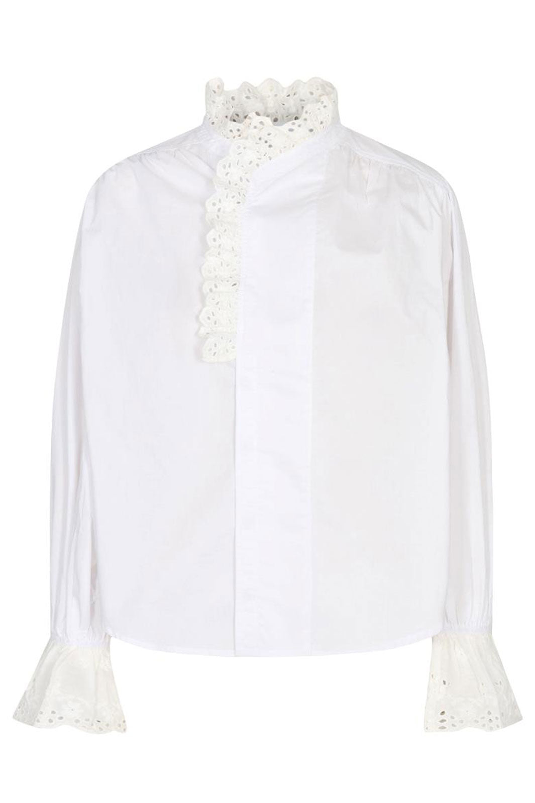Co´couture - Alva Idris Anglaise Shirt - White Skjorter