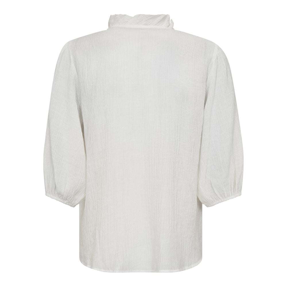 Co´Couture - Anikacc Frill Ss Shirt 35905 - 11 - Off White Skjorter