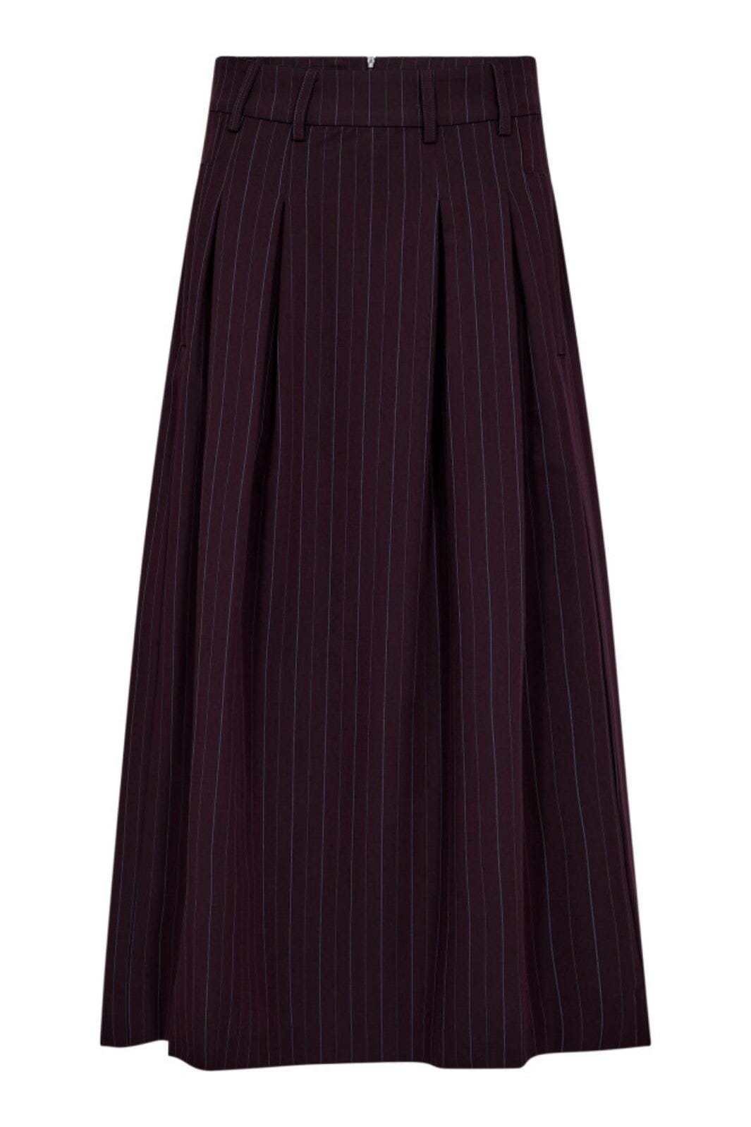 Co´Couture - Anyacc Trinny Pleat Skirt 44001 - 67 - Plum Nederdele
