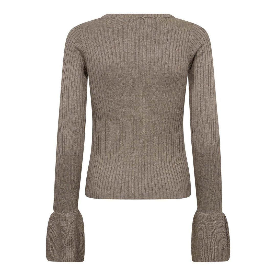 Co´Couture - Balincc Wide Cuff Knit 32191 - 208 - Light Walnut Strikbluser