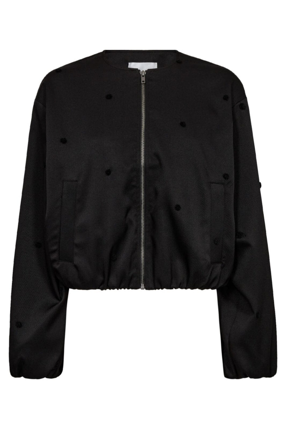 Co´Couture - Clovercc Dot Balloon Jacket 30347 - 96 - Black