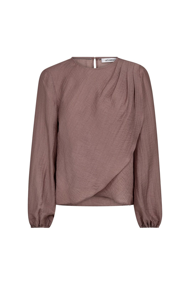 Co´Couture - Connycc Drape Blouse 45004 - 103 - Old Rose