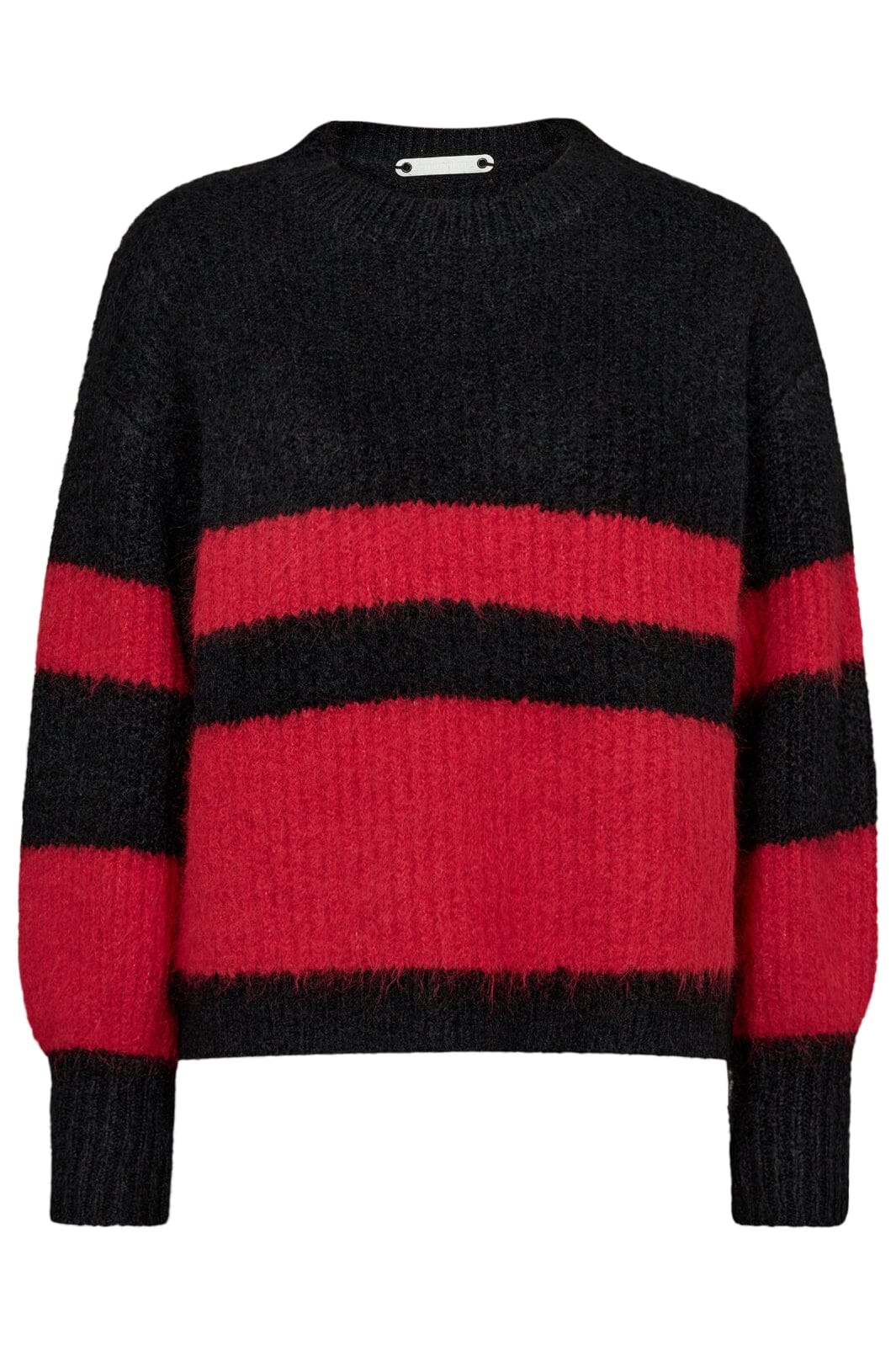 Co´couture - Coraliecc Block Rib Knit 32147 - 96 Black Strikbluser