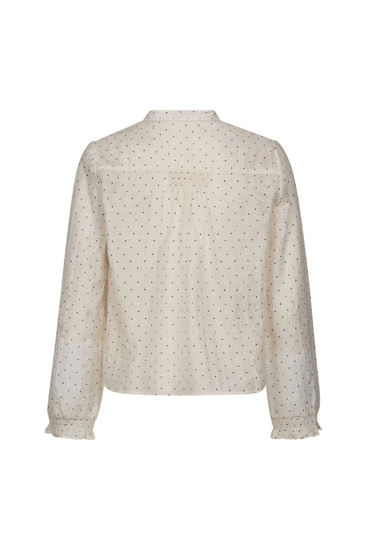 Co´Couture - Dallycc Dot V-Shirt 45007 - 11 - Off White